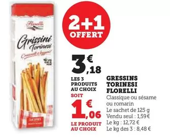 Florelli - Gressins Torinesi offre à 1,59€ sur Super U