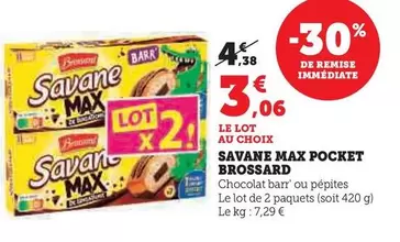Brossard - Savane Max Pocket offre à 3,06€ sur Super U