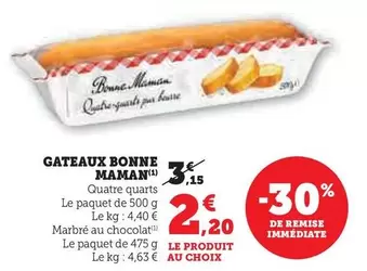 Bonne Maman - Gateaux offre à 2,2€ sur U Express