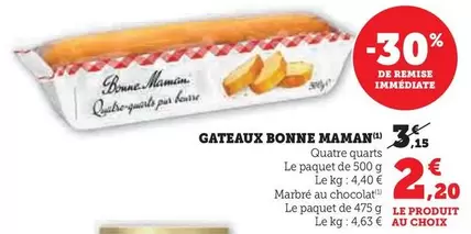 Bonne Maman - Gateaux offre à 2,2€ sur U Express