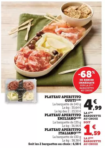 Corte Del Gusto - Plateau Aperitivo offre à 4,99€ sur Super U