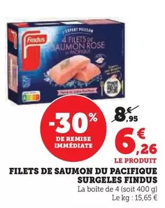Findus - Filets De Saumon Du Pacifique Surgeles offre à 6,26€ sur U Express