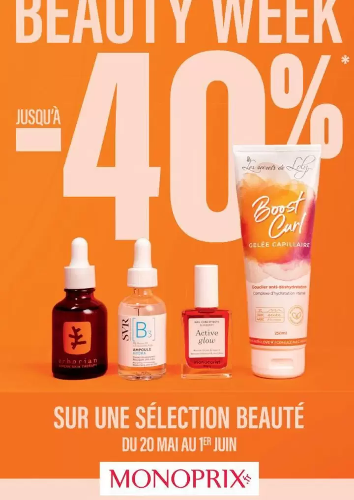 Boost - Sur Une Sélection Beauté offre sur Monoprix