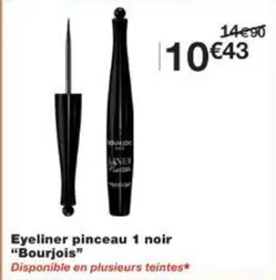 Bourjois - Eyeliner Pinceau 1 Noir offre à 10,43€ sur Monoprix