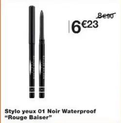 Stylo Yeux 01 Noir Waterproof offre à 6,23€ sur Monoprix