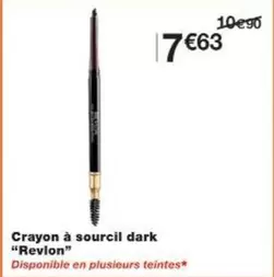 Revlon - Crayon À Sourcil Dark offre à 7,63€ sur Monoprix