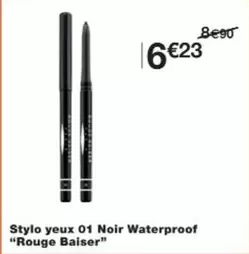 Stylo Yeux 01 Noir Waterproof offre à 6,23€ sur Monop'