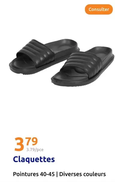 Claquettes offre à 3,79€ sur Action