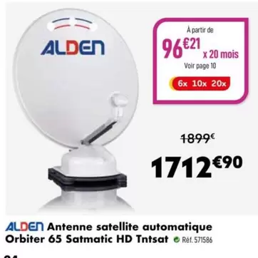 Antenne Satellite Automatique Orbiter 65 Hd Tntsat offre à 1712,9€ sur Narbonne accessoires