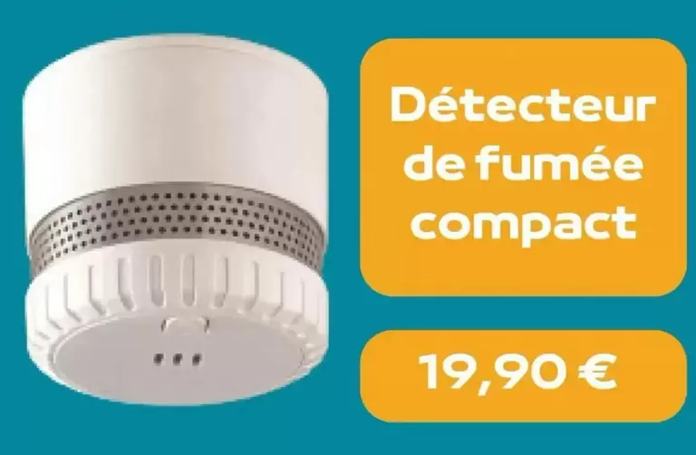 Détecteur De Fumee Compact offre à 19,9€ sur L'Homme Moderne