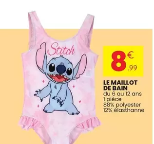 Stitch - Le Maillot De Bain offre à 8,99€ sur Stokomani