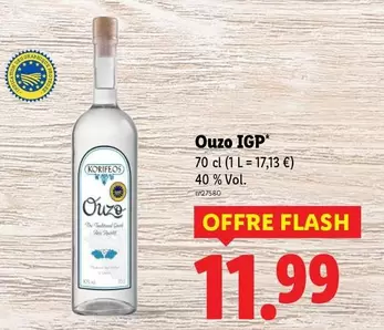 Korifeos - Ouzo IGP offre à 11,99€ sur Lidl