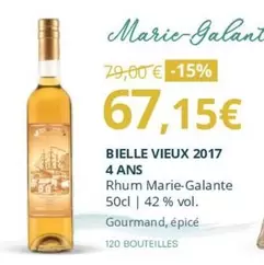 Mississippi Belle - Vieux 2017 offre à 67,15€ sur La Vignery