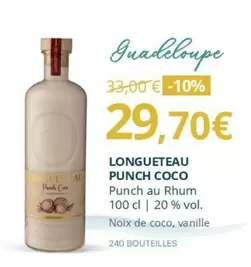 Longueteau - Punch Coco offre à 29,7€ sur La Vignery