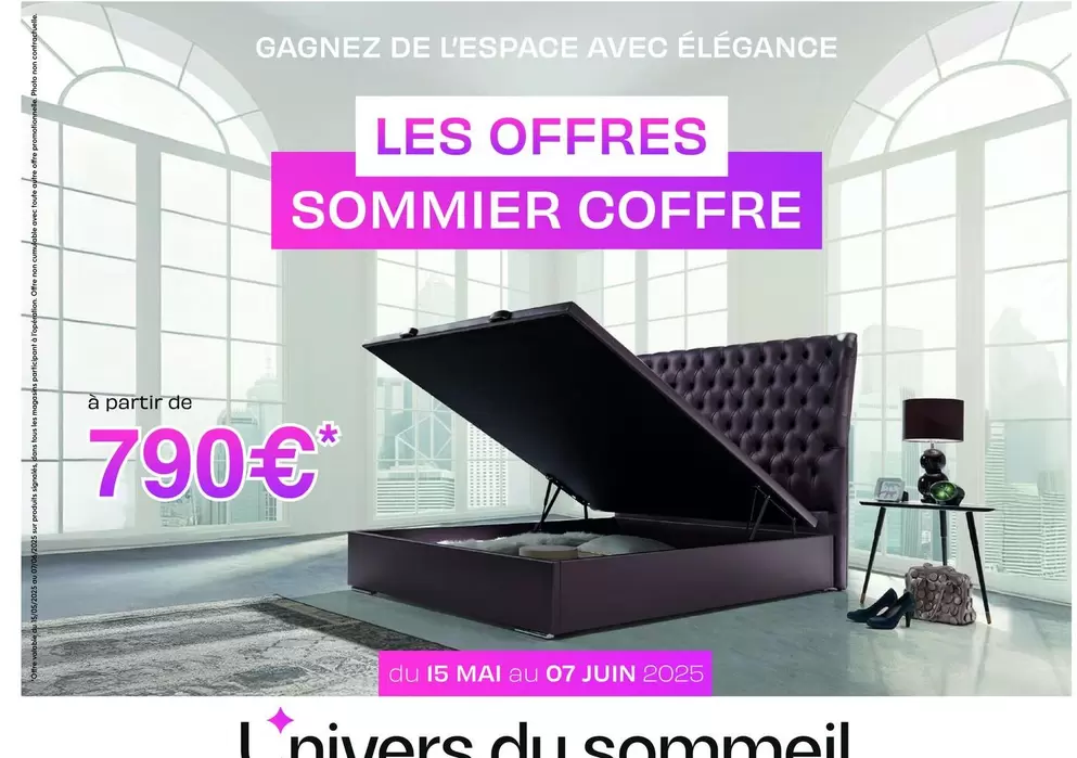 Les Offres offre à 790€ sur L'univers du sommeil