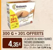 Promo - La Gaufre Du Nord Fourree Tresors Gourmands offre à 4,35€ sur Supermarché Match