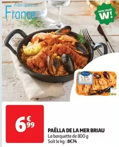 Paella De La Mer Briau offre à 6,99€ sur Auchan Hypermarché
