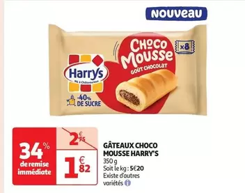 Harry's - Gâteaux Choco Mousse offre à 1,82€ sur Auchan Supermarché