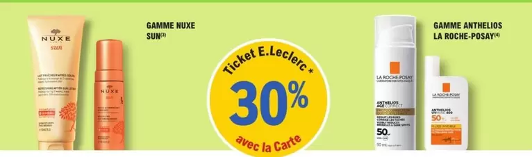 Roche Posay - Gamme offre sur E.Leclerc Parapharmacie