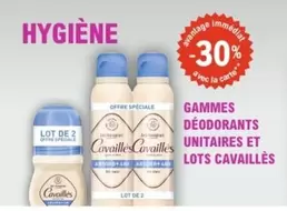 Cavaillès - Gammes Déodorants Unitaires Et Lots offre sur E.Leclerc Parapharmacie