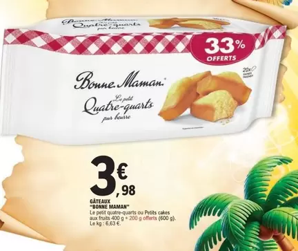 Bonne maman - Gateaux "soire Maman" offre à 3,98€ sur E.Leclerc