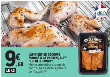 Signal - Lapin Entier Découpé Marné À La Provençale offre à 9,68€ sur E.Leclerc