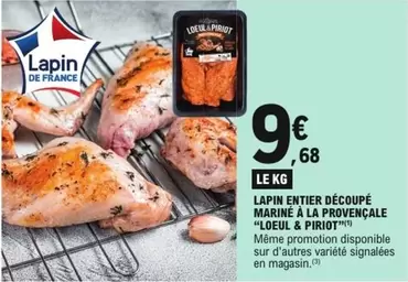 Signal - Lapin Entier Découpé Marné À La Provençale offre à 9,68€ sur E.Leclerc