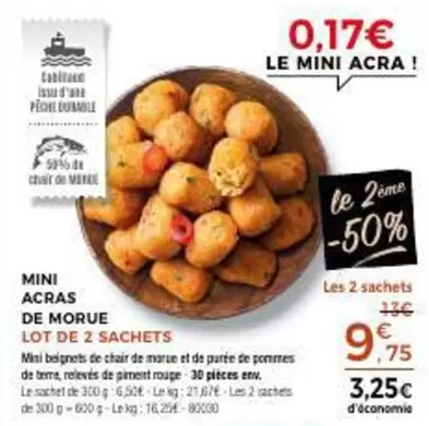 Durable - Mini Acras De Morue offre à 0,17€ sur Maison Thiriet
