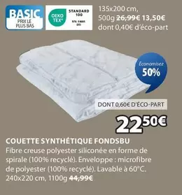 Tex - Couette Synthétique Fondsbu offre à 22,5€ sur JYSK