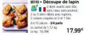 Decoupe De Lapin offre à 17,99€ sur Maison Thiriet