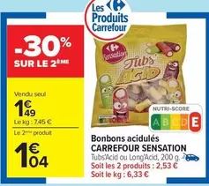 Carrefour - Bonbons Acidules Sensation