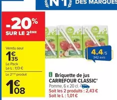 Carrefour - Briquette De Jus Classic'