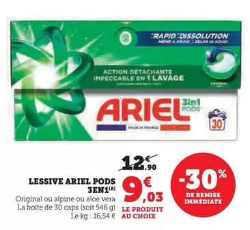 Ariel - Lessive Pods 3En1