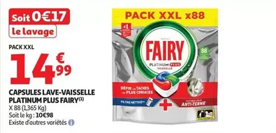 Fairy - Capsules Lave-vaisselle Platinium Plus