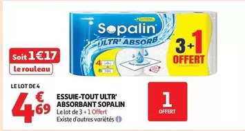 Sopalin - Essuie-tout Ultra Absorbant