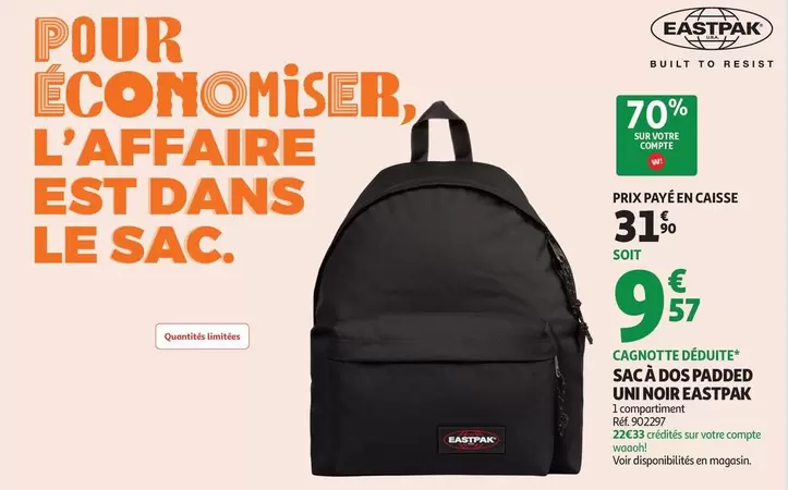 Eastpak - Sac A Dos Padded Uni Noir