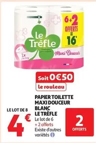 Le Trèfle - Papier Toilette Maxi Douceur Blanc