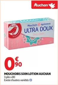 Auchan - Mouchoirs Soin Lotion