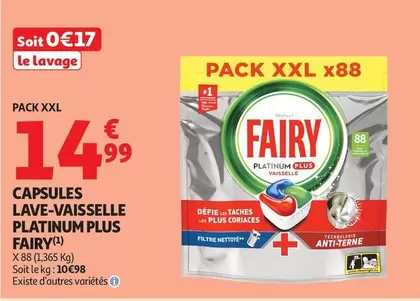 Fairy - Capsules Lave-vaisselle Platinum Plus
