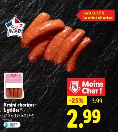8 Mini Chorizos À Griller