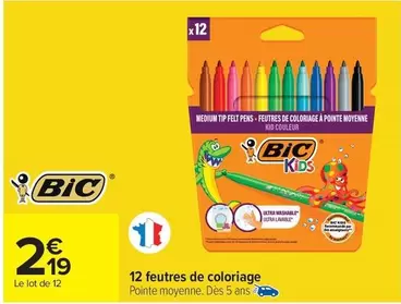 BIC - 12 Feutres De Coloriage