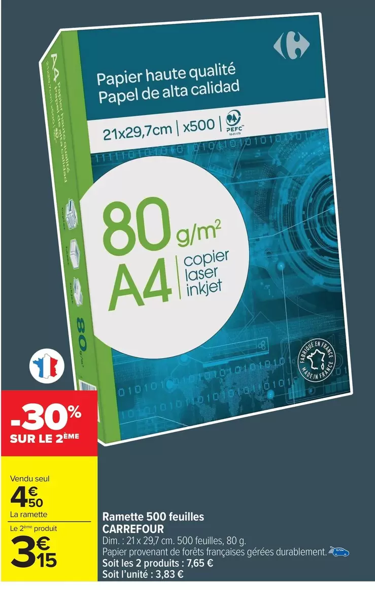 Carrefour - Rametas 500 Feuilles